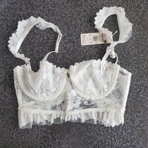 Etam ! Bra N.9 lace underwied bustier (32/C)